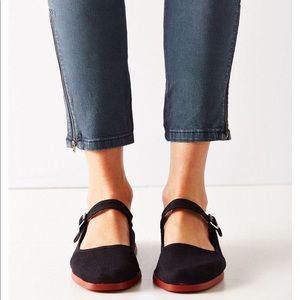 Urban Outfitters - Cotton Mary Jane - Black. New